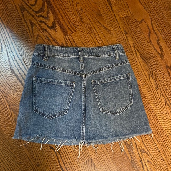 Free People Zip It Up Jean Skirt - Picture 5 of 6